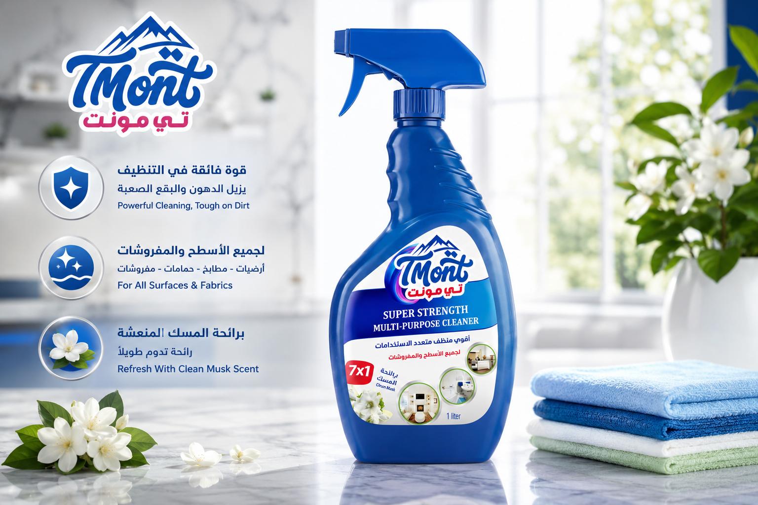 منظف اسطح منظف الأسطح تي مونت TMont Super Strength Multi-Purpose Cleaner - Image 1